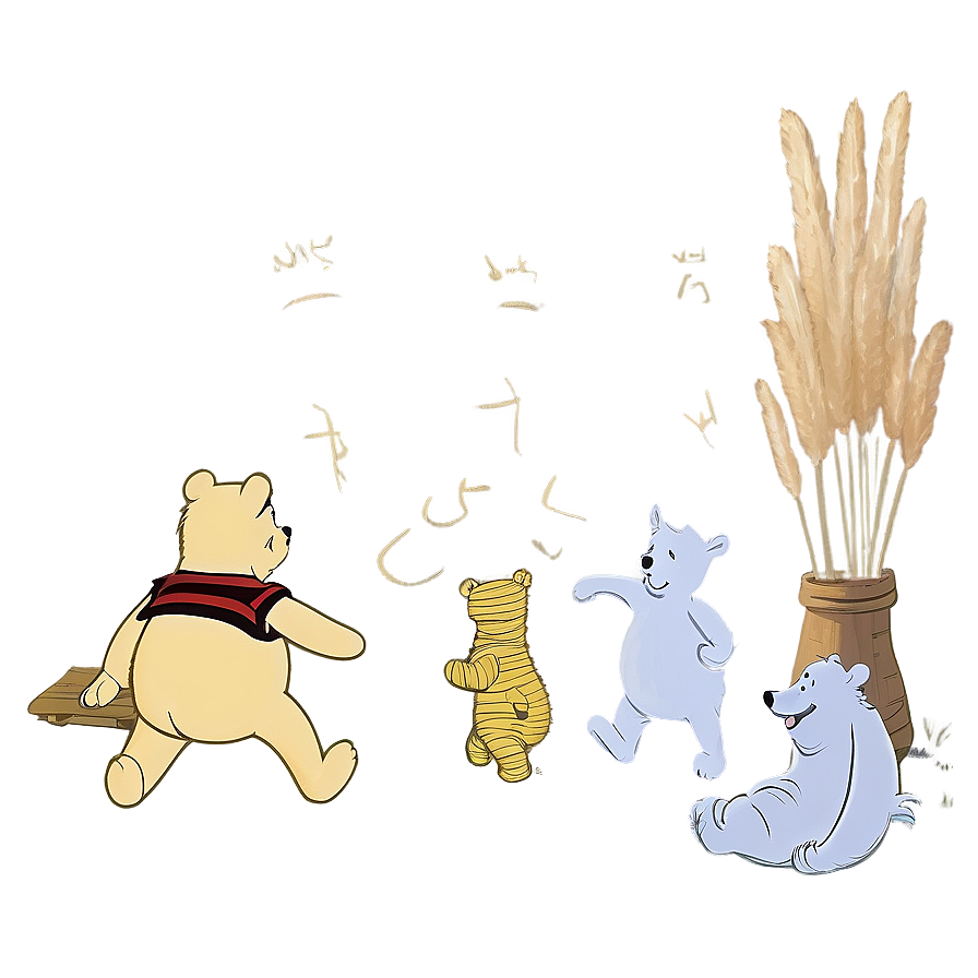 Collectible Classic Pooh Art Png 86