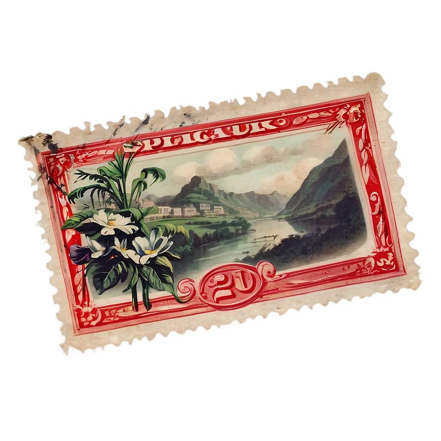 Collectible Postcard Stamp Png 20