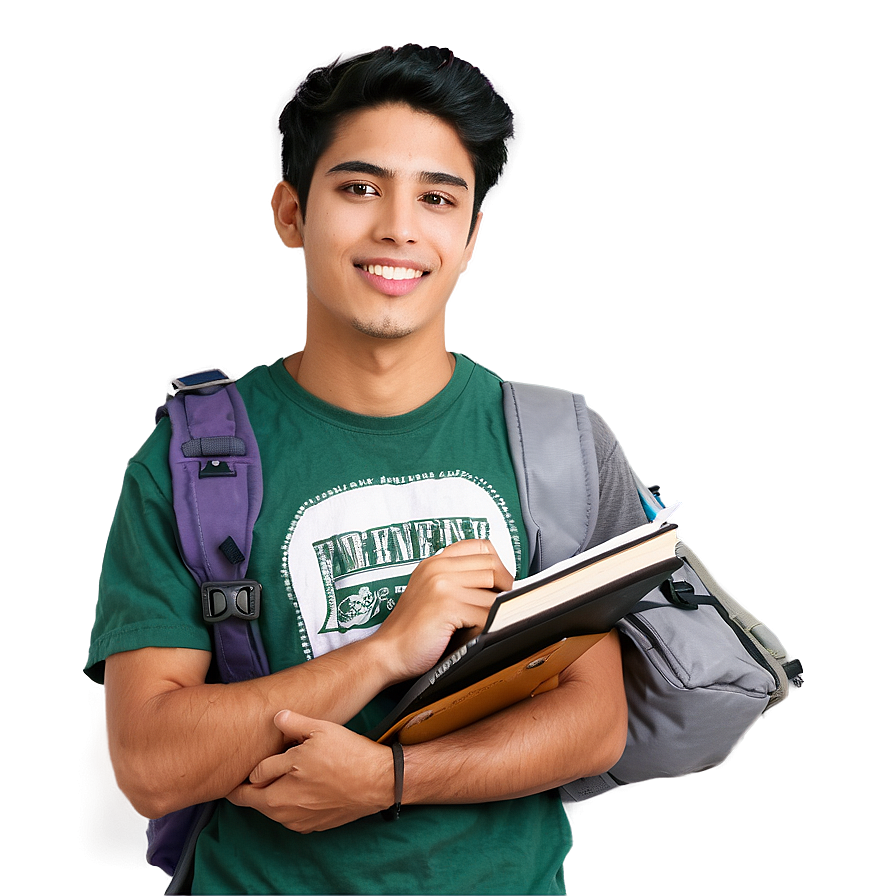 College Student PNG   fun PNG with transparent background