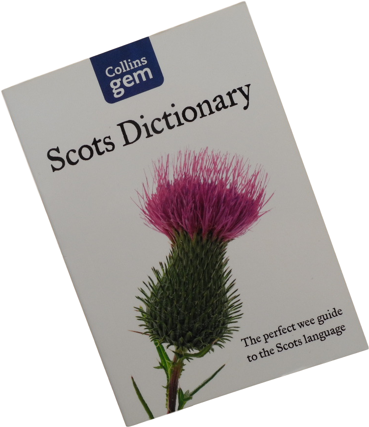 Collins Gem Scots Dictionary Cover PNG with transparent background