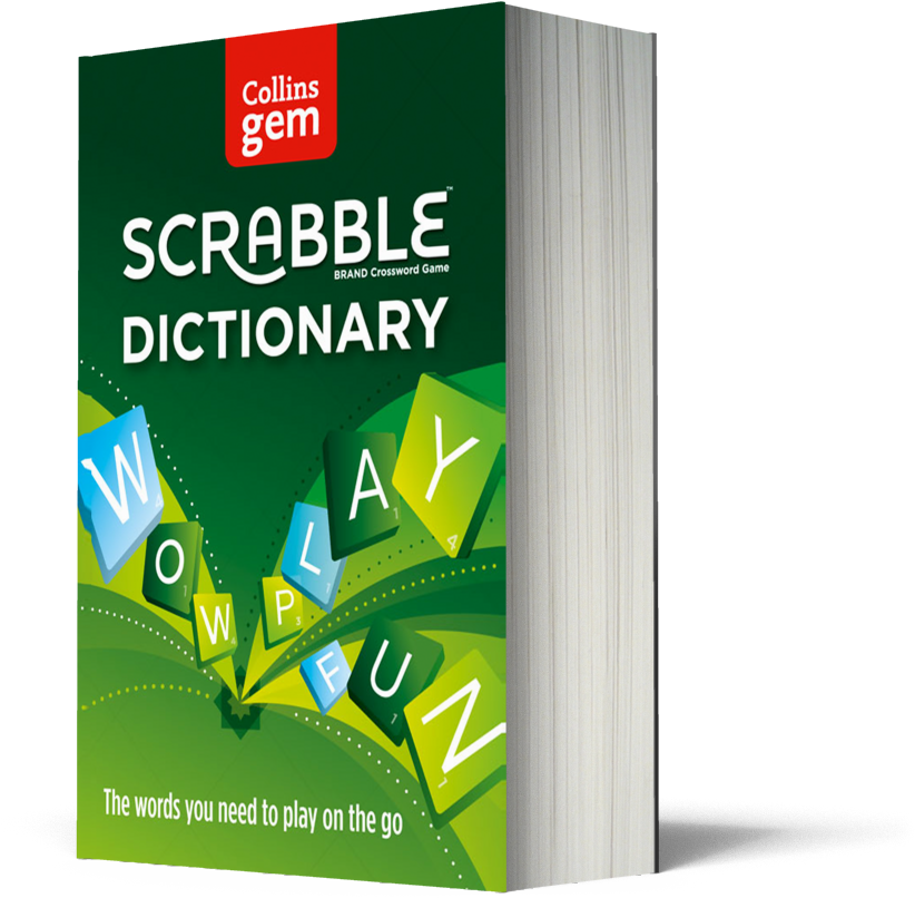 Collins Gem Scrabble Dictionary Cover PNG with transparent background
