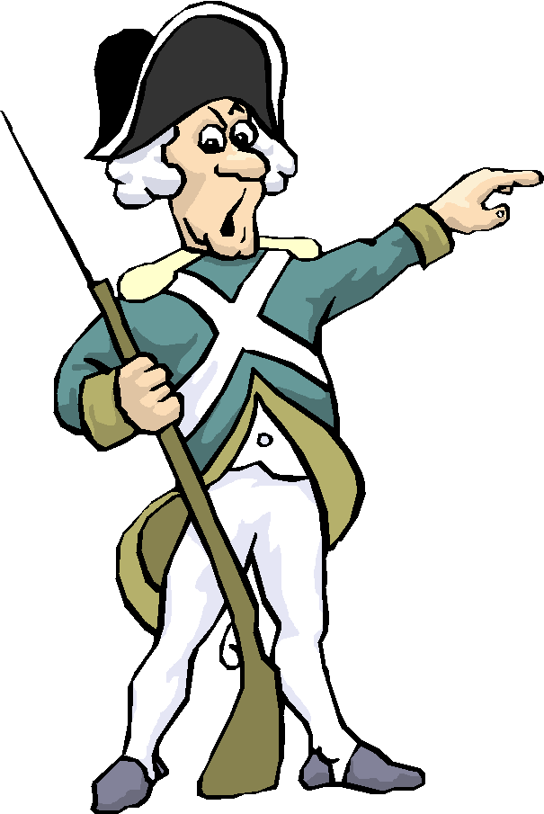 Colonial Era Soldier Cartoon