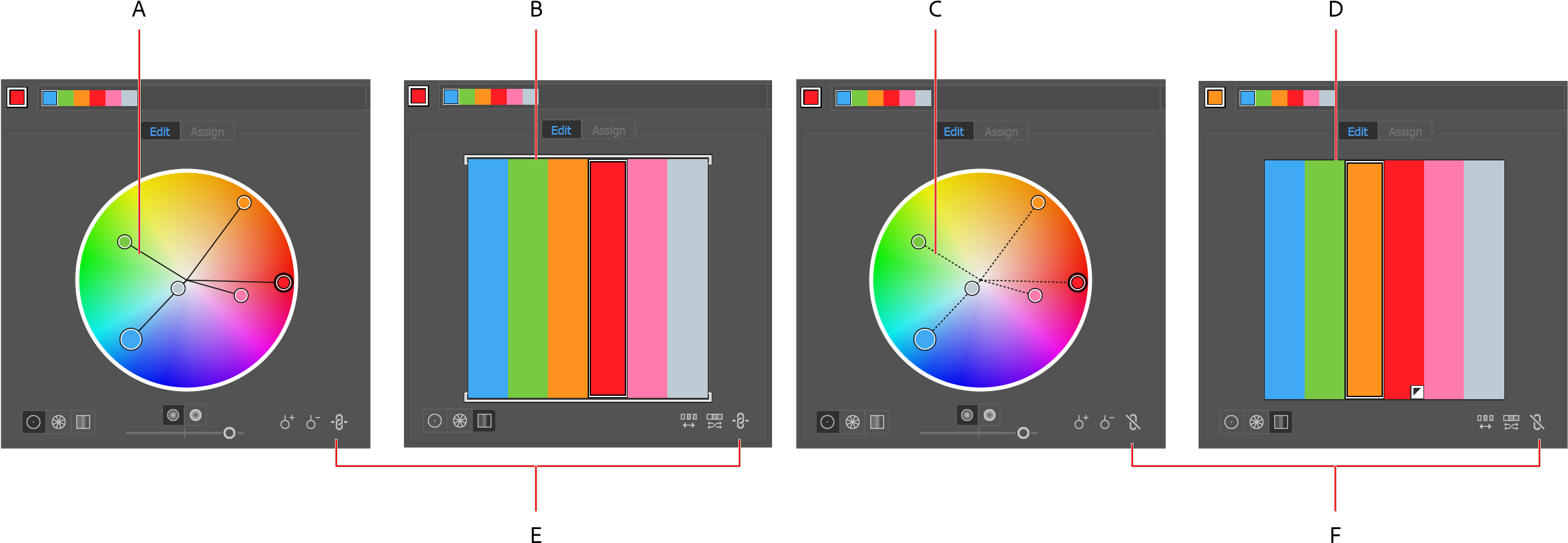 Color Editing Software Interface