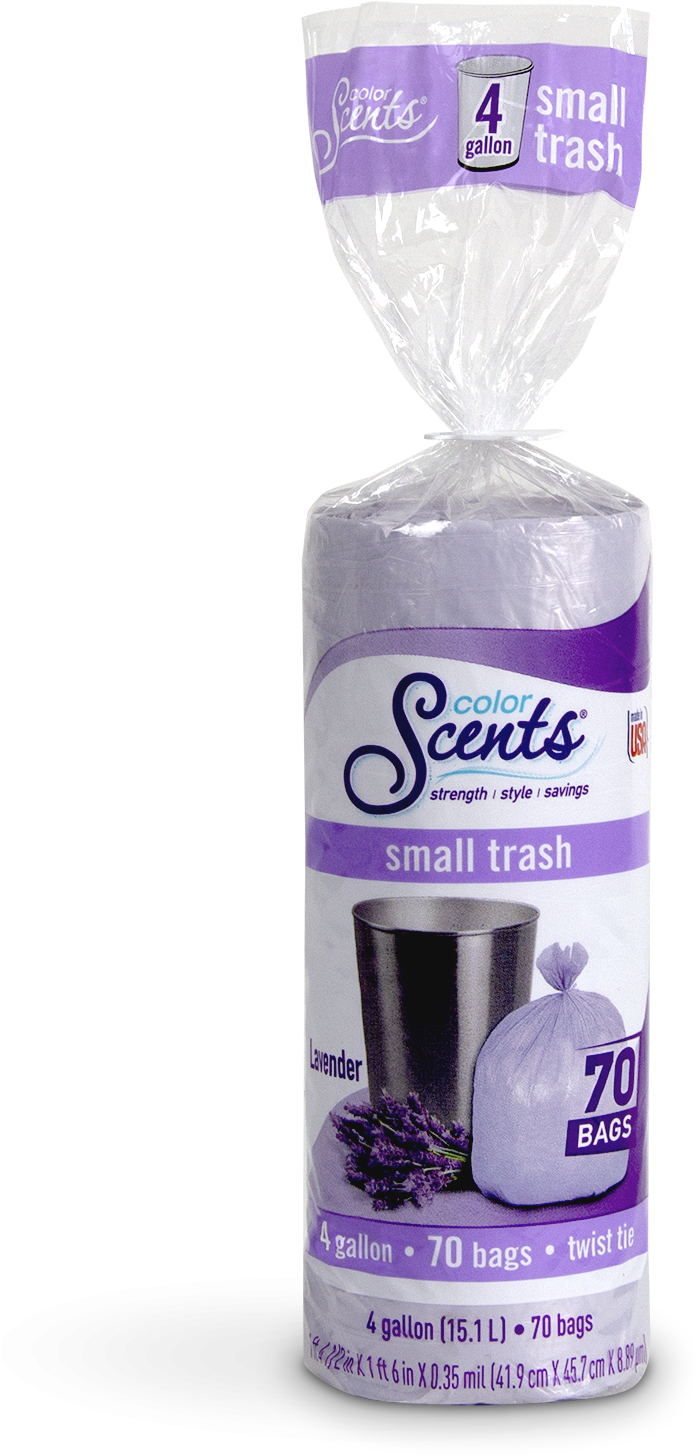 Color Scents Small Trash Bags Lavender