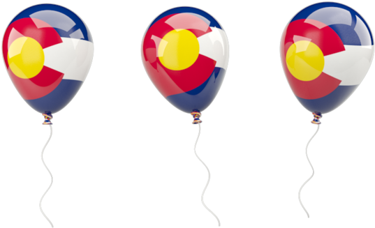 Colorado State Flag Balloons