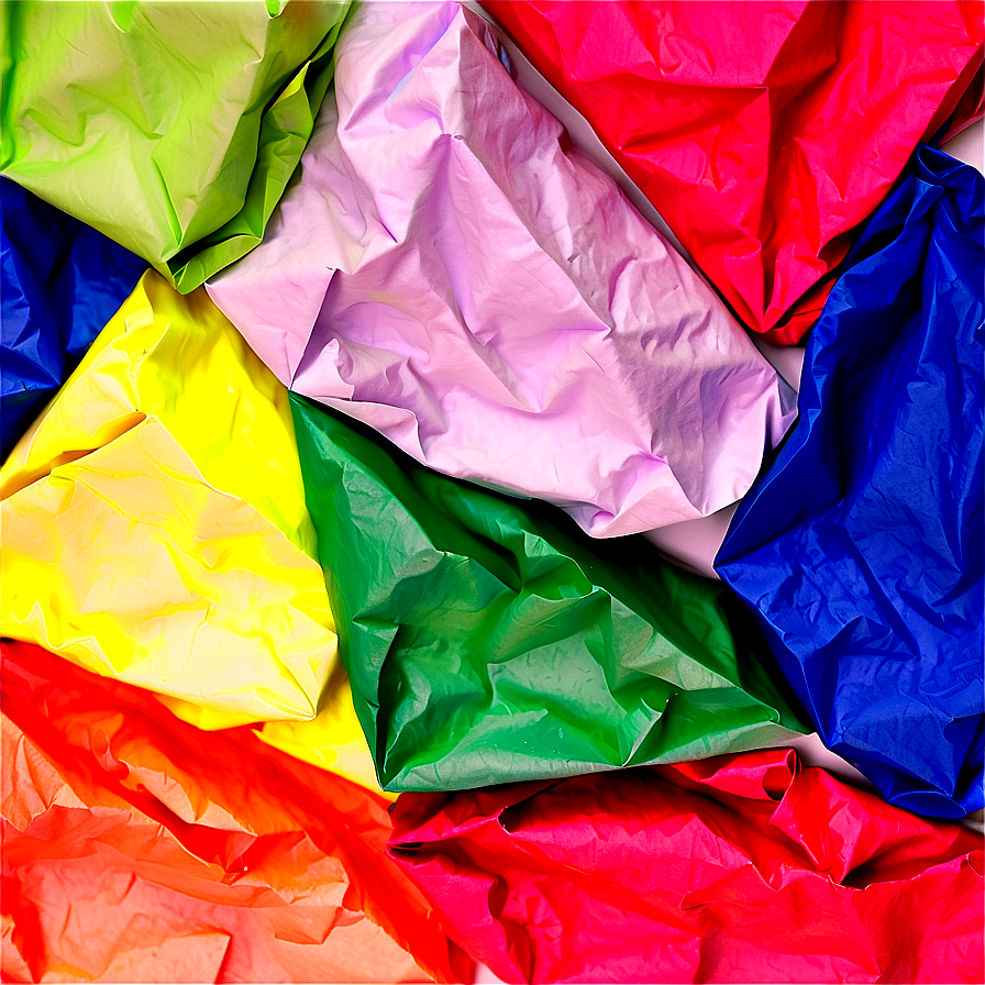 Colored Crumpled Paper Png 16