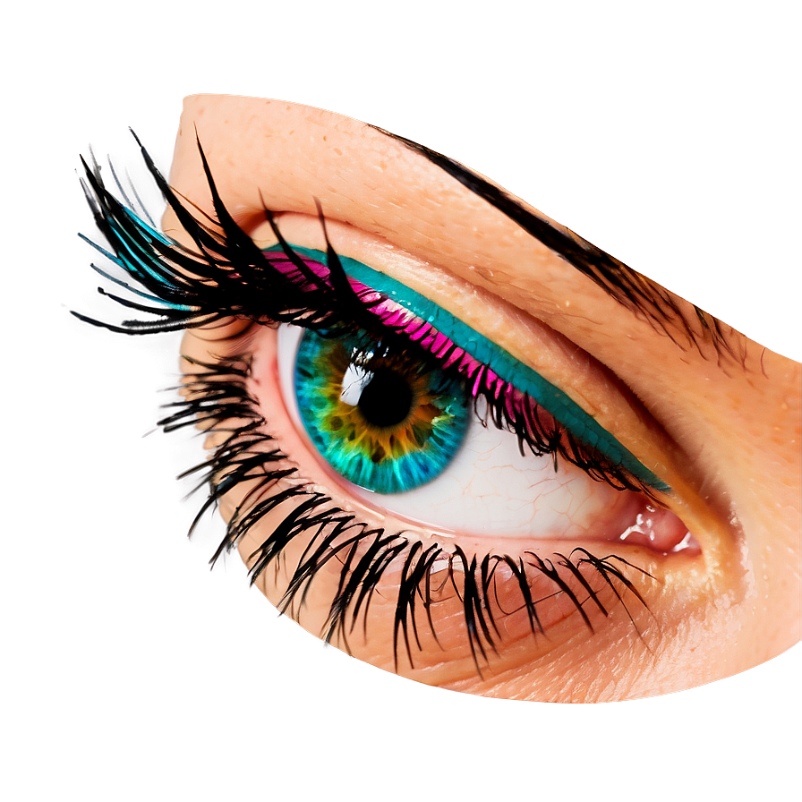 Colored Eyelashes PNG 42 PNG image with a transparent background, free high-resolution download