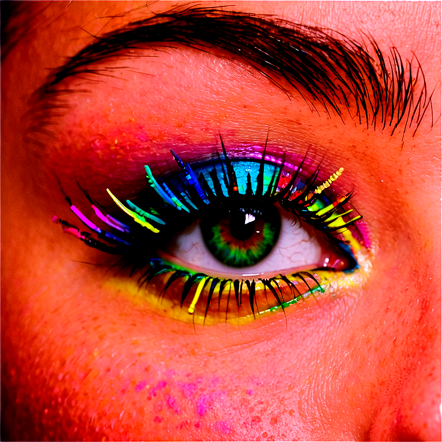 Colored Eyelashes PNG 45 PNG image with a transparent background, free high-resolution download