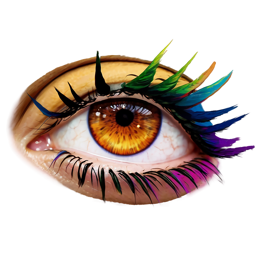 Colored Eyelashes PNG mja71 PNG image with a transparent background, free high-resolution download