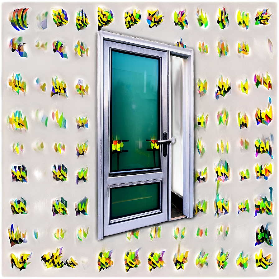 Colored Glass Door Png 06122024