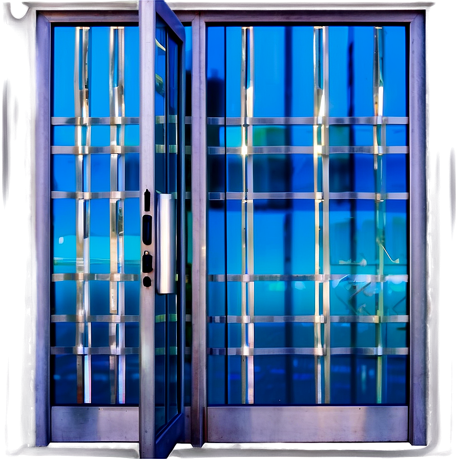 Colored Glass Door PNG pwo12 PNG with transparent background
