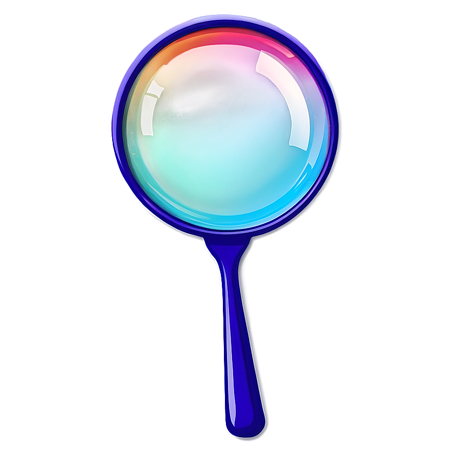 Colored Magnifying Glass PNG 28 PNG image with a transparent background, free high-resolution download