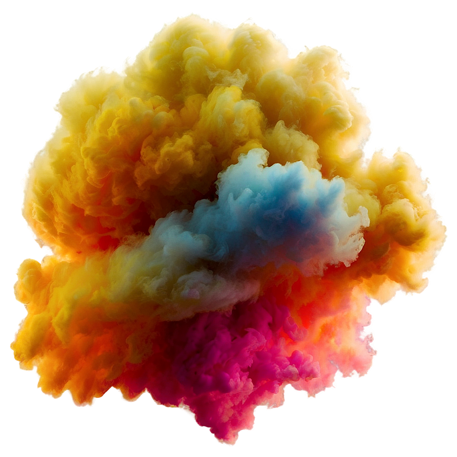 Colored Smoke Cloud Png 83