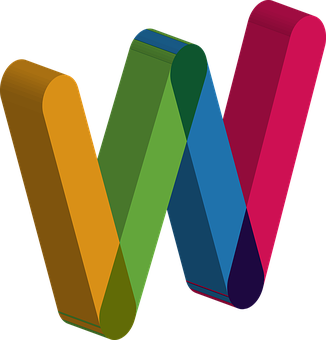Colorful_ Abstract_ Alphabet_ Letter_ M PNG with transparent background