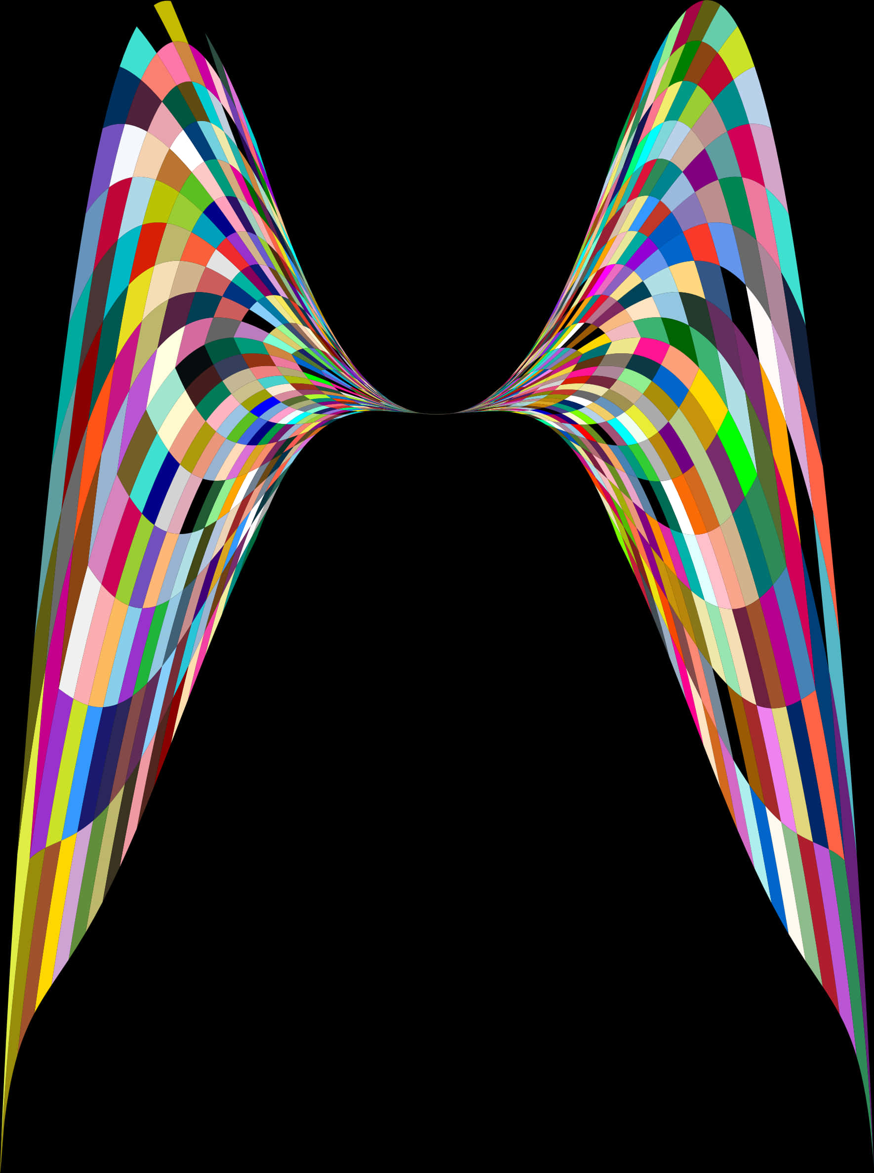 Colorful Abstract Angel Wings