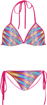 Peacock Feathers Custom Bikini Swimsuit - Thin Blue Line Bikini Top PNG image with a transparent background, free high-resolution download