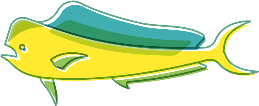 Colorful Abstract Fish Illustration PNG with transparent background