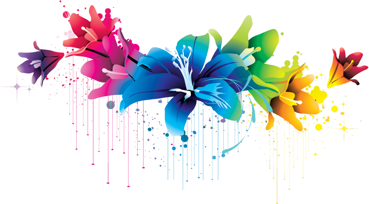 Colorful Abstract Floral Design