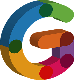 Colorful_ Abstract_ Letter_ G PNG with transparent background