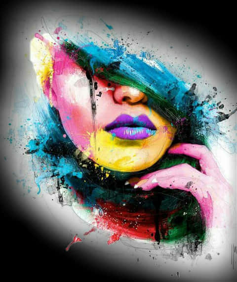 Colorful Abstract Portrait