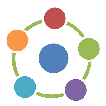 Colorful Abstract Ring Graphic PNG with transparent background