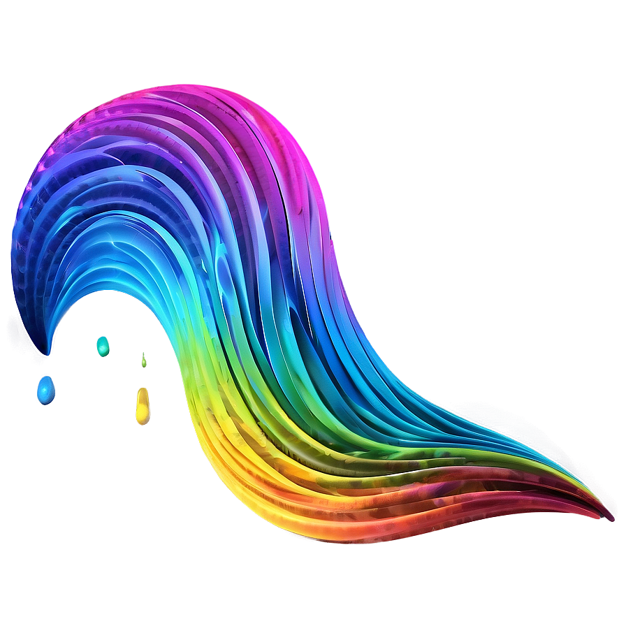 Colorful Abstract Waves PNG eee PNG with transparent background