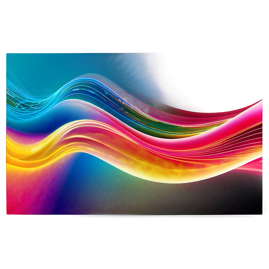 Colorful Abstract Waves Png Nlm77