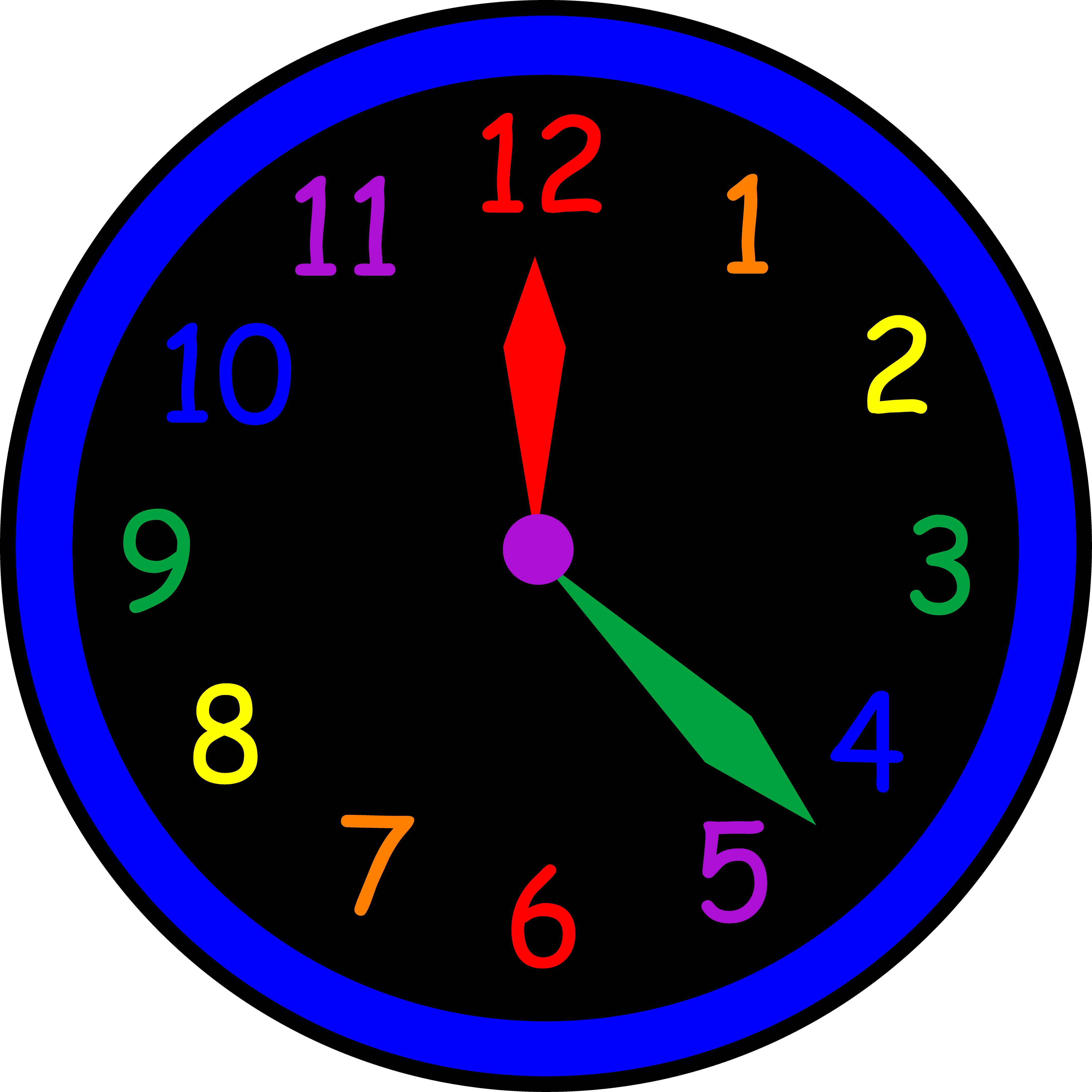 Colorful Analog Clock