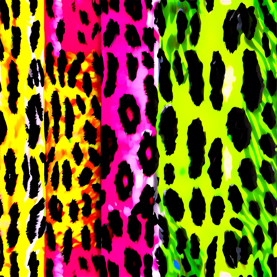 Colorful Animal Print PNG cvw9 PNG with transparent background