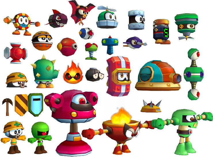 Colorful Animated Game Enemies