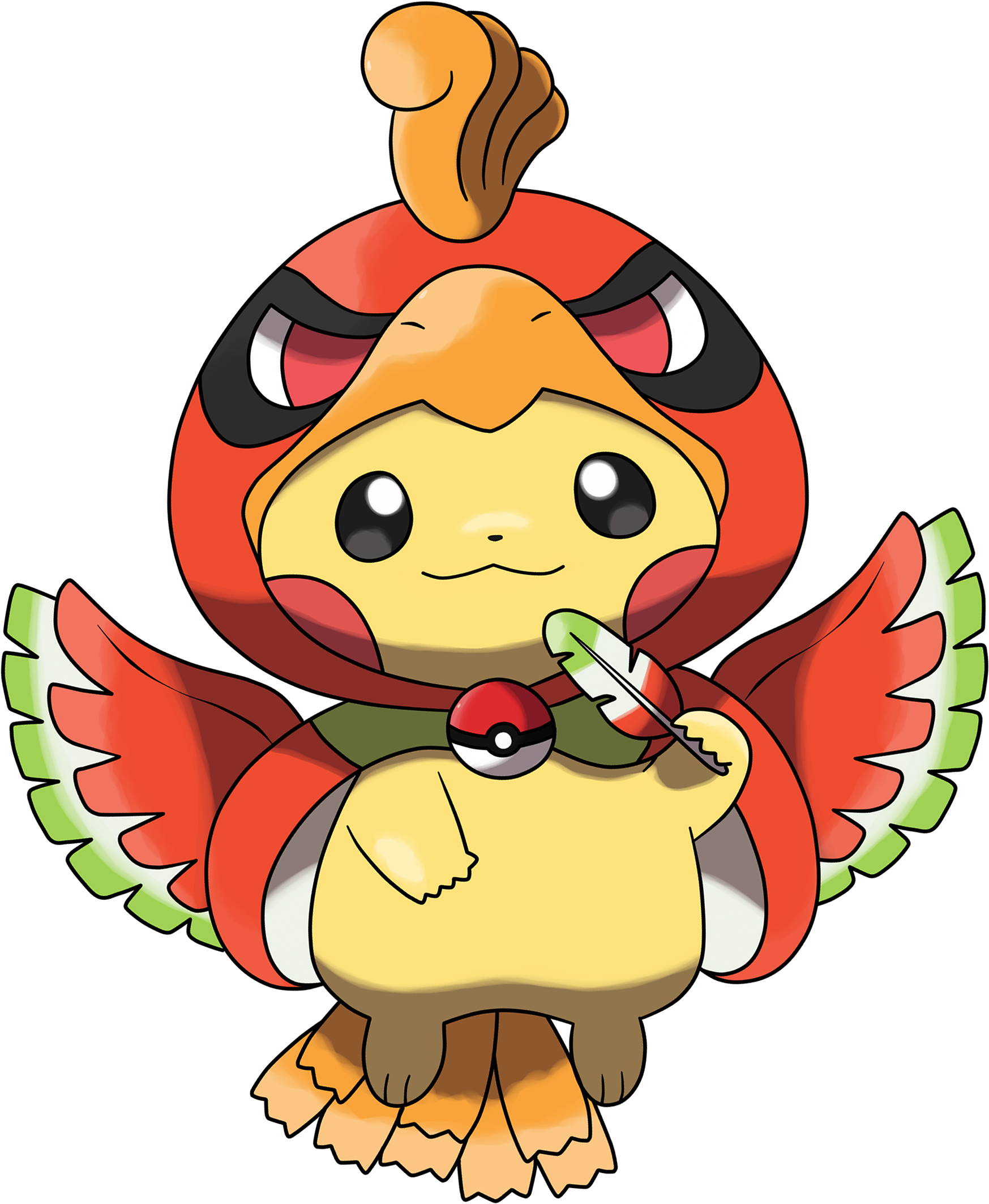 Colorful Anime Character Pokemon PNG with transparent background