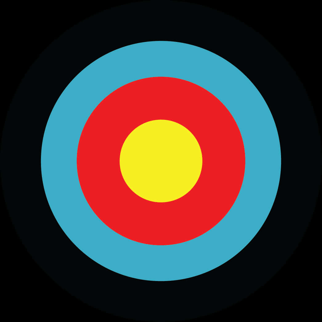 Colorful Archery Target PNG with transparent background