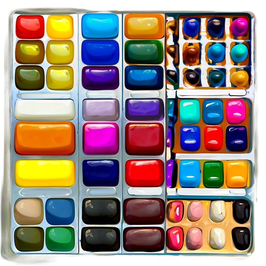 Colorful Art Palette PNG icg PNG image with a transparent background, free high-resolution download