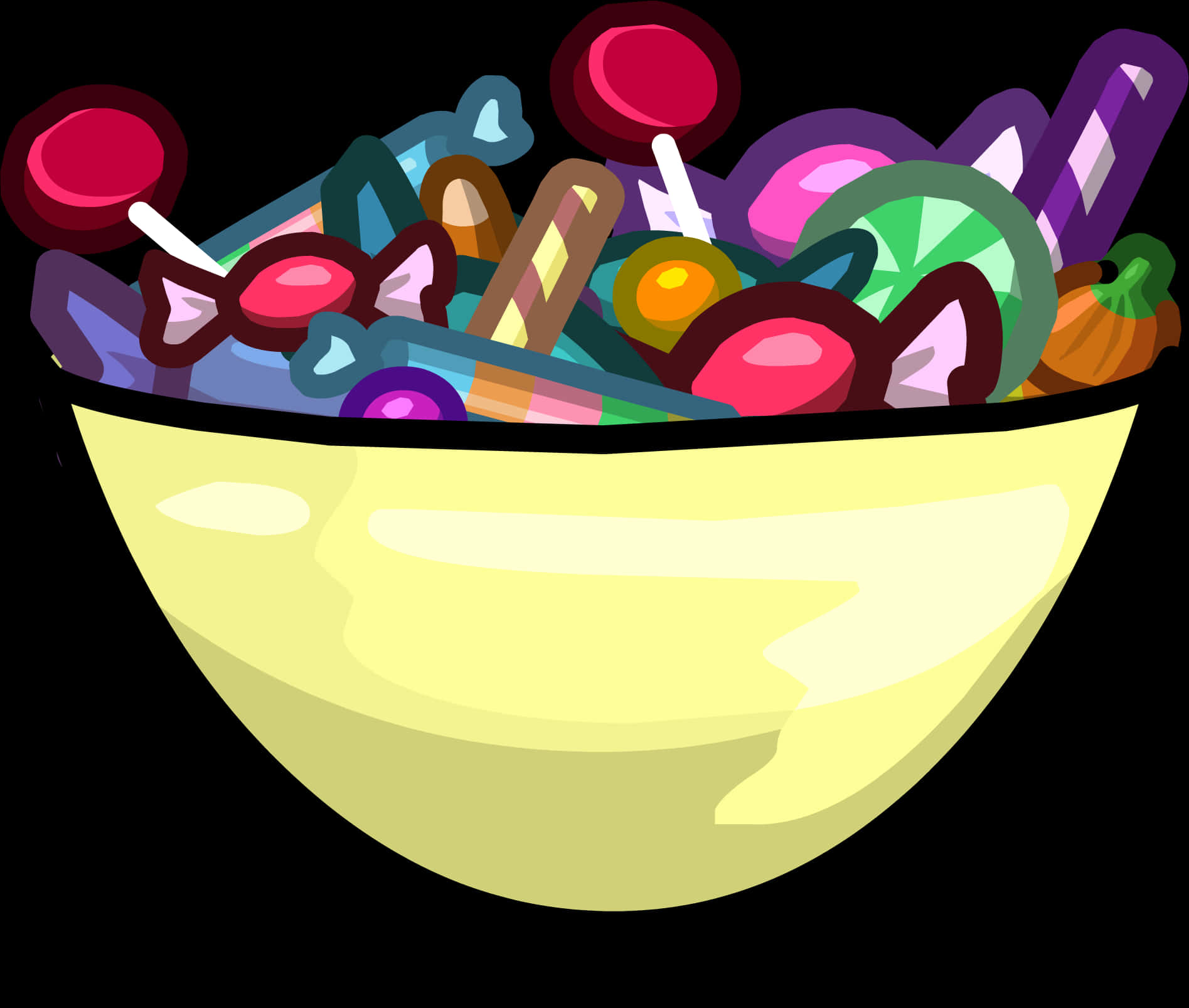 Colorful Assorted Candy Bowl