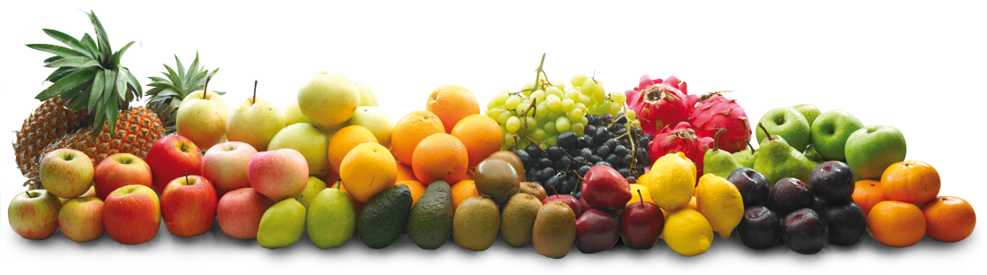 Colorful Assorted Fruit Selection PNG with transparent background