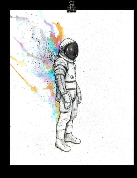 Colorful Astronaut Artwork