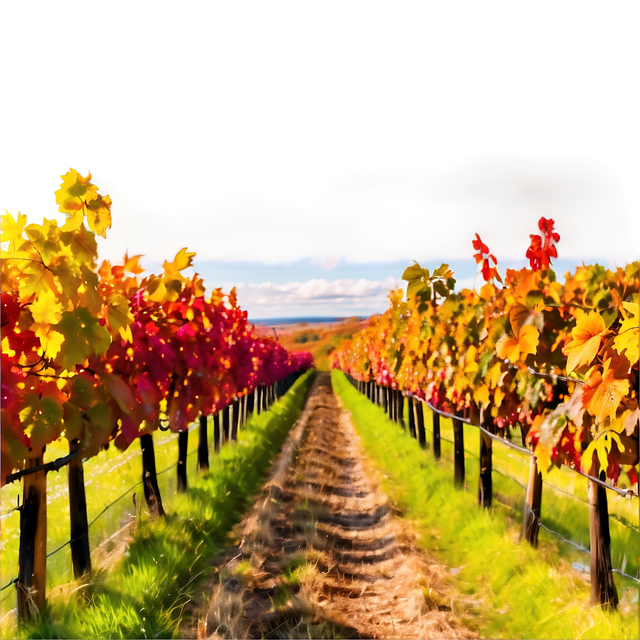 Colorful Autumn Vineyard Photo Png 05212024