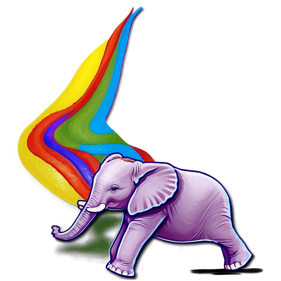 Colorful Baby Elephant Png 06122024