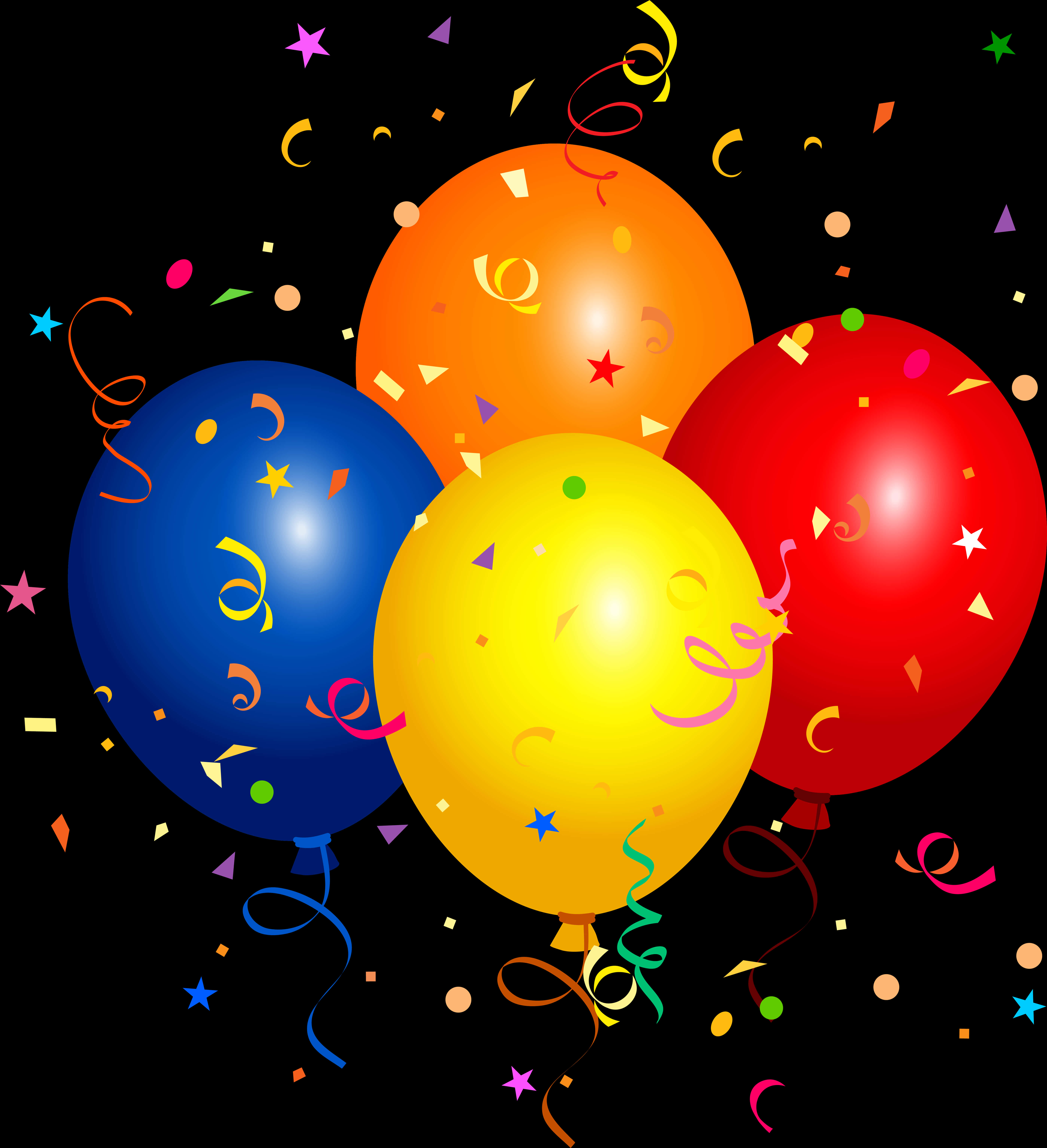 Colorful Balloons Celebration Background