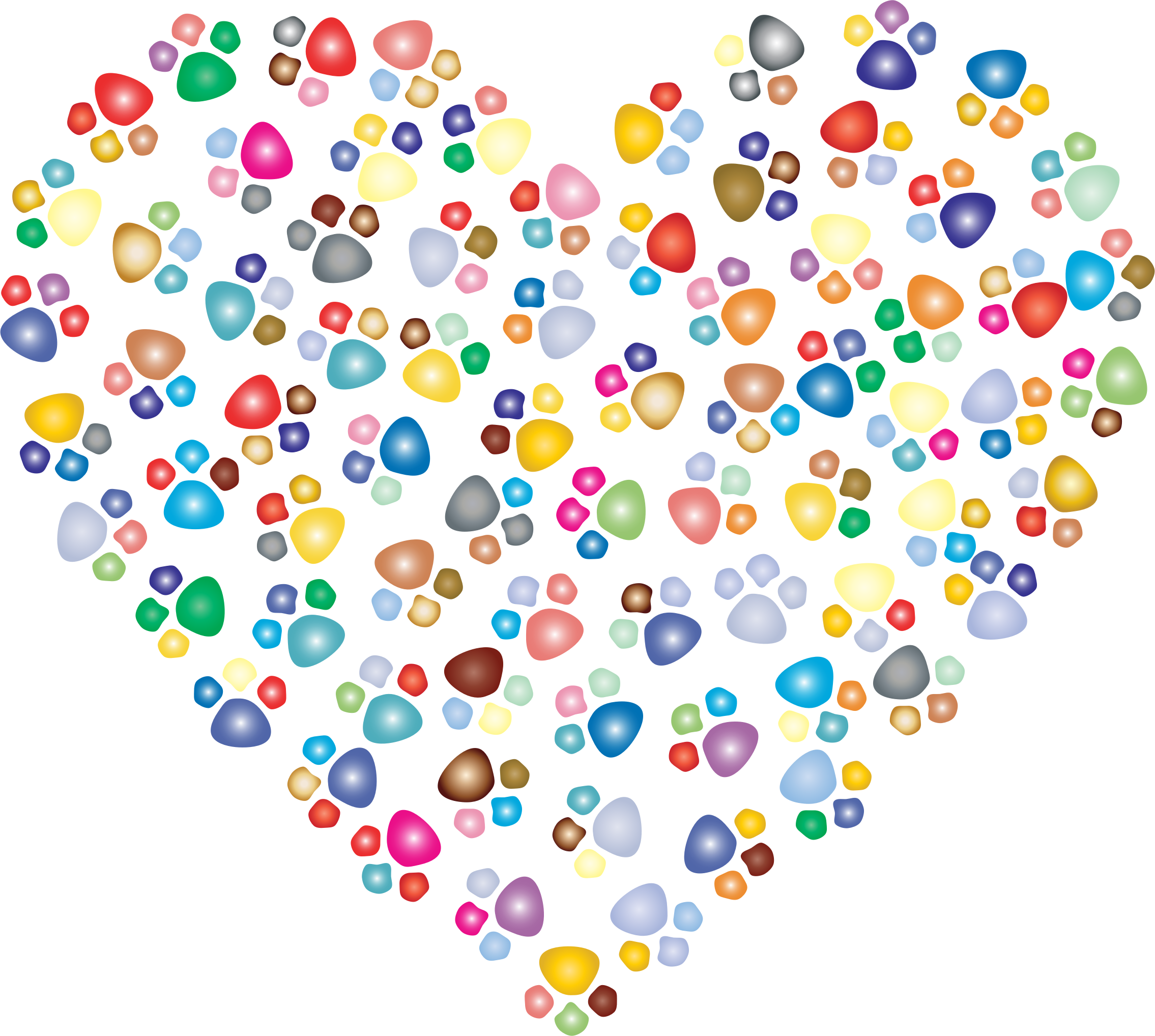 Colorful Balloons Heart Formation