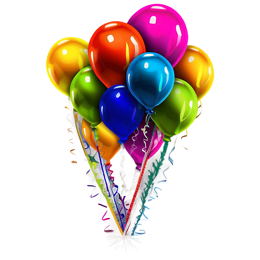 Colorful Balloons Png Ljk47