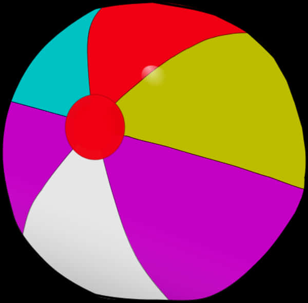 Beach Ball Vector Clip Art - كوره ملونه, HD Png Download PNG with transparent background
