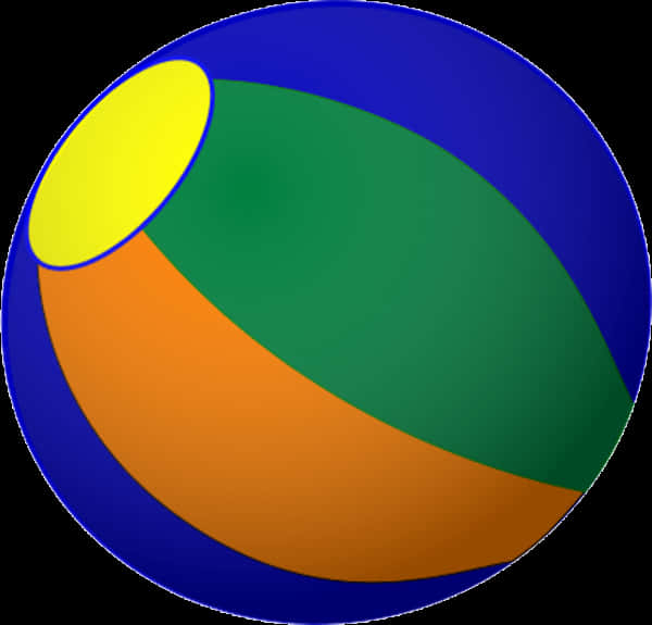 Colorful Beach Ball Graphic