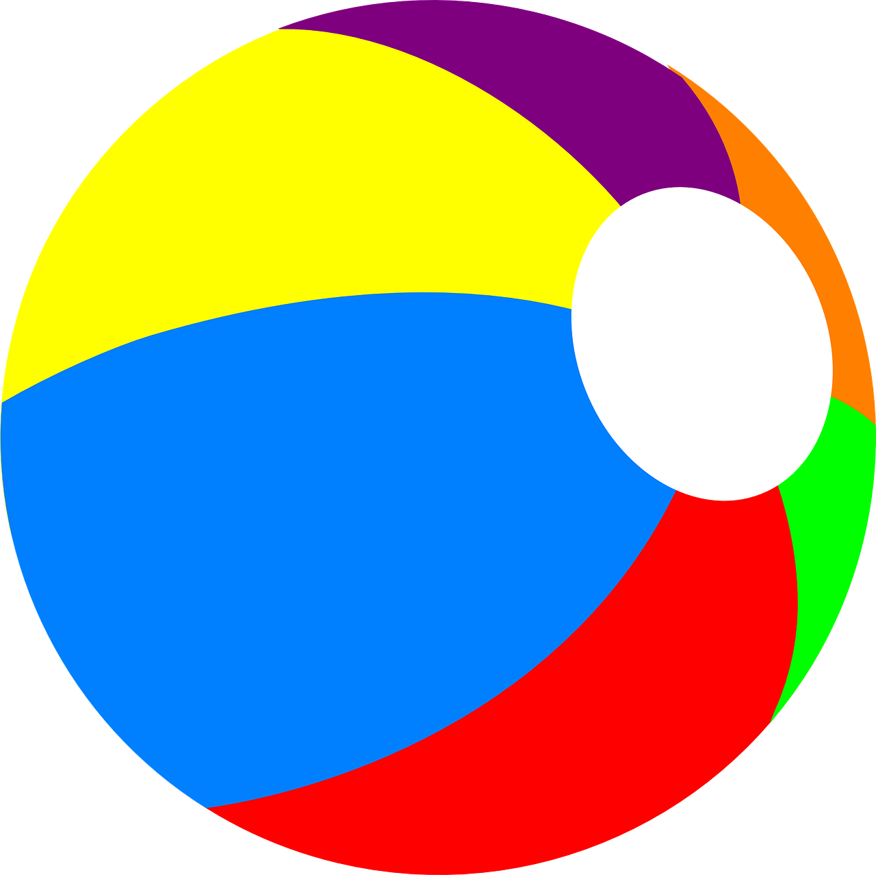 Swimming Pool Ball Png Clipart - Transparent Background Beach Ball Clip Art, Png Download PNG with transparent background