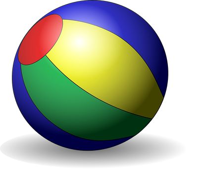 Colorful Beach Ball Illustration