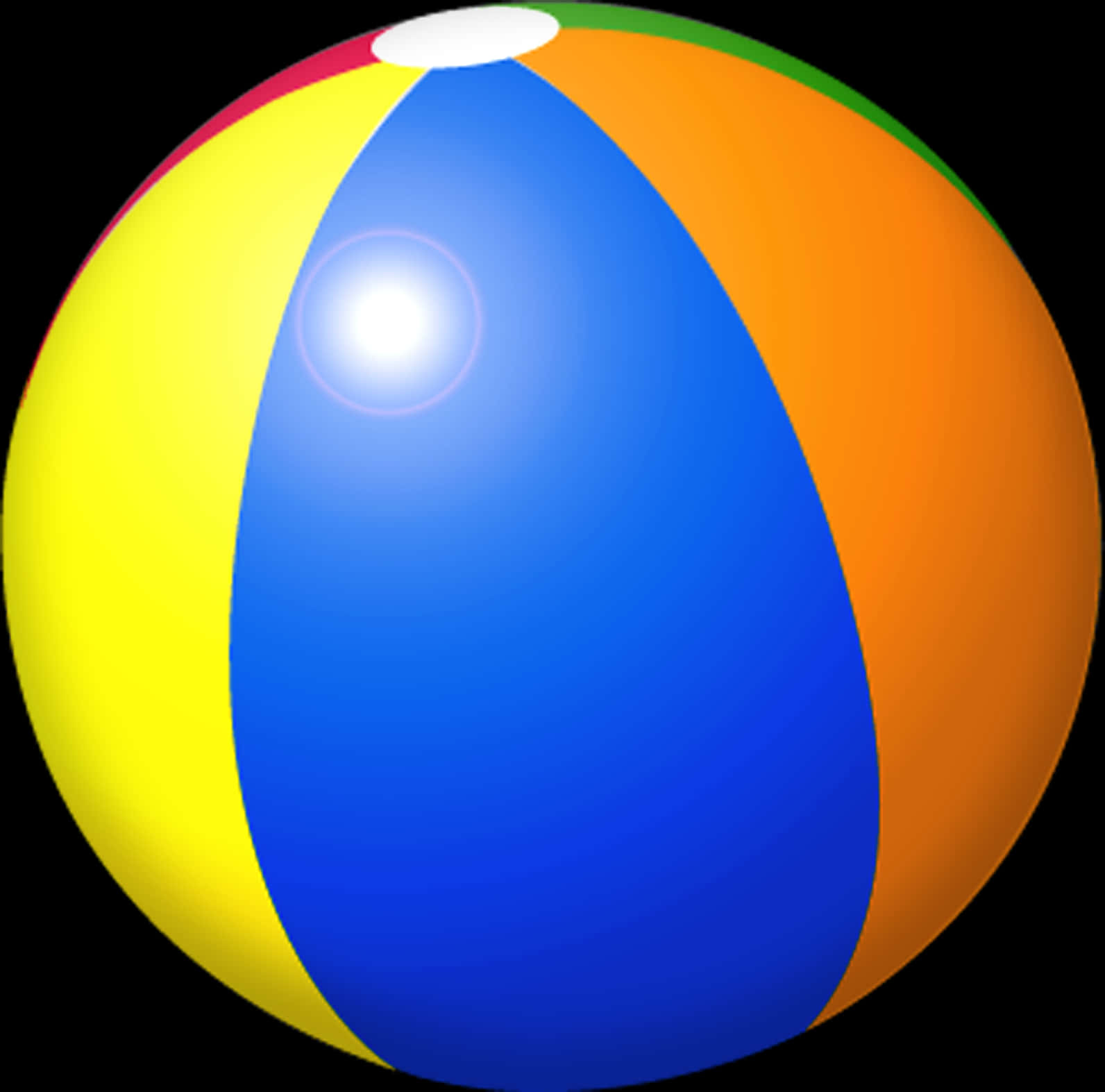 Colorful Beach Ball Illustration