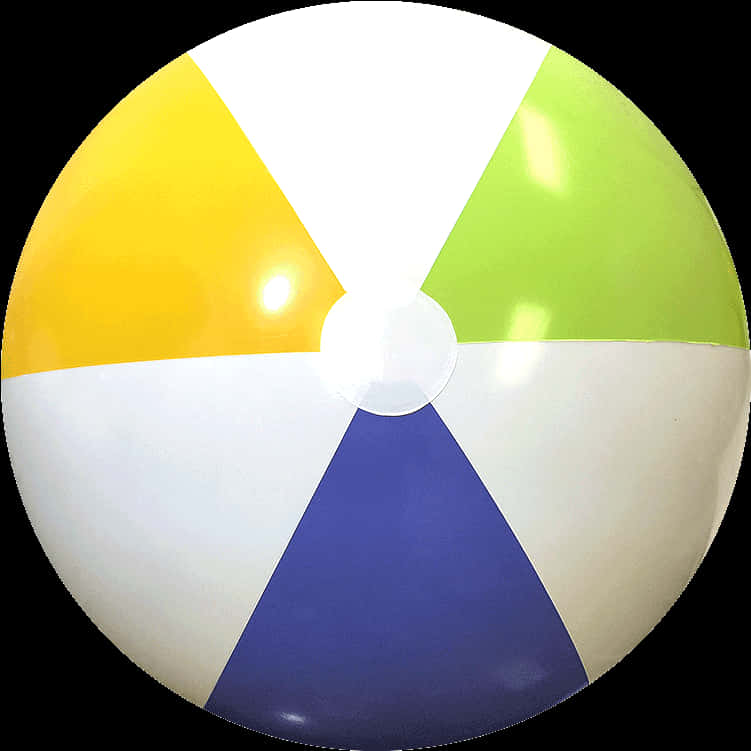 Colorful Beach Ball Isolated