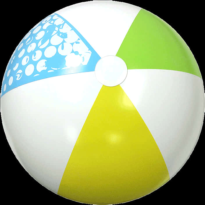 Colorful Beach Ball Isolated