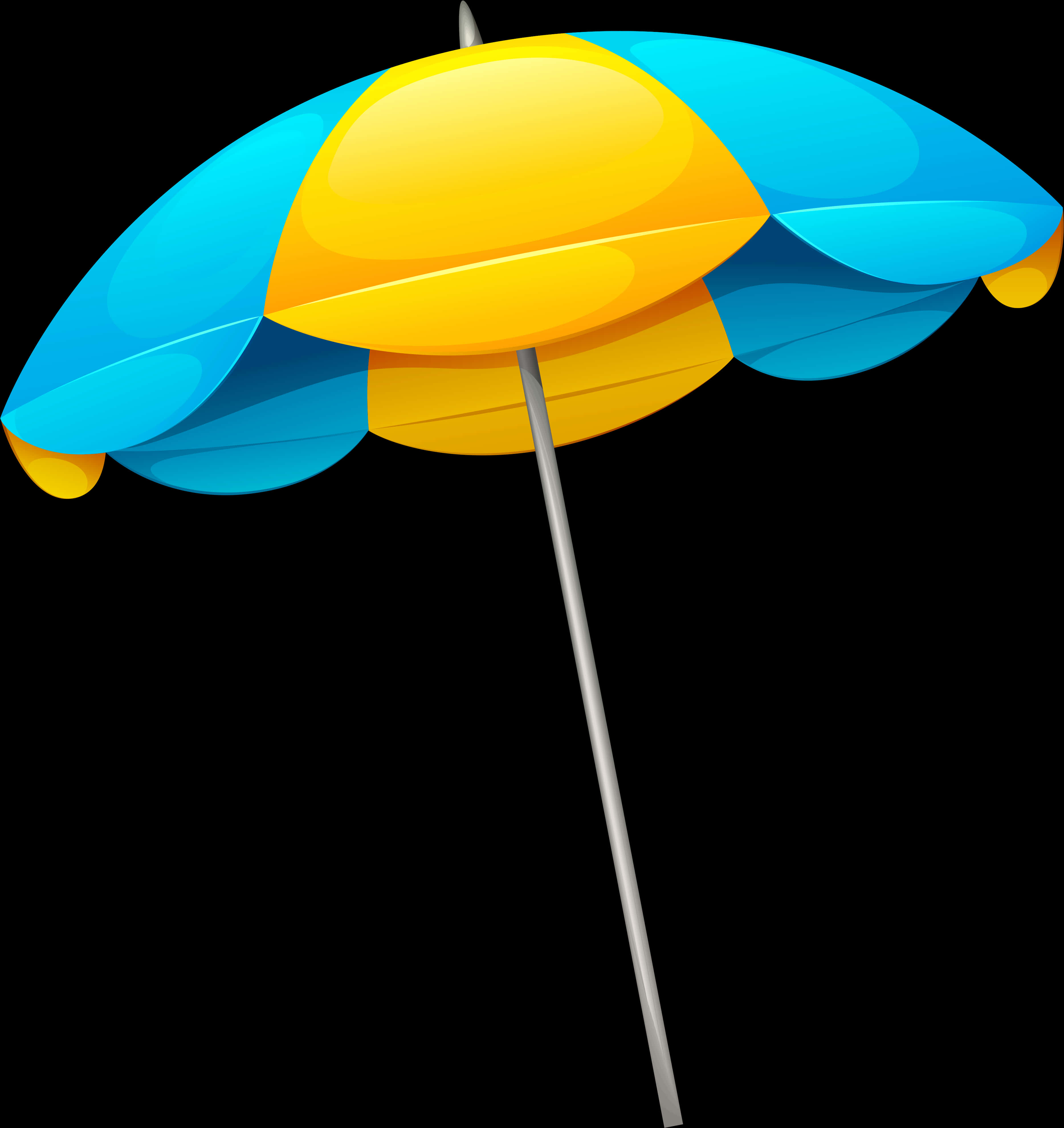 Colorful Beach Umbrella Graphic