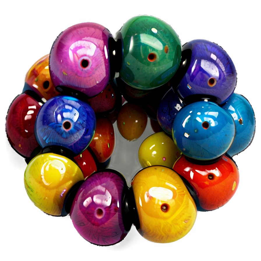 Colorful Beads PNG dxu84 PNG with transparent background